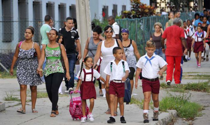 School opens in 2015 at Nguyen Van Troi Elementary School in the Havana municipality of Cerro. Photo: Juvenal Balán