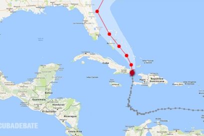 Matthew toca Cuba por la costa sur de Guantánamo