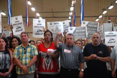 Votar contra el bloqueo