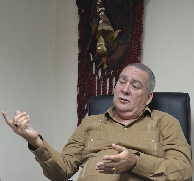 José Manuel Pérez Andino.                     Presidente de la Asociación Cultural Yoruba de Cuba. Foto: Eddy Martin Díaz.