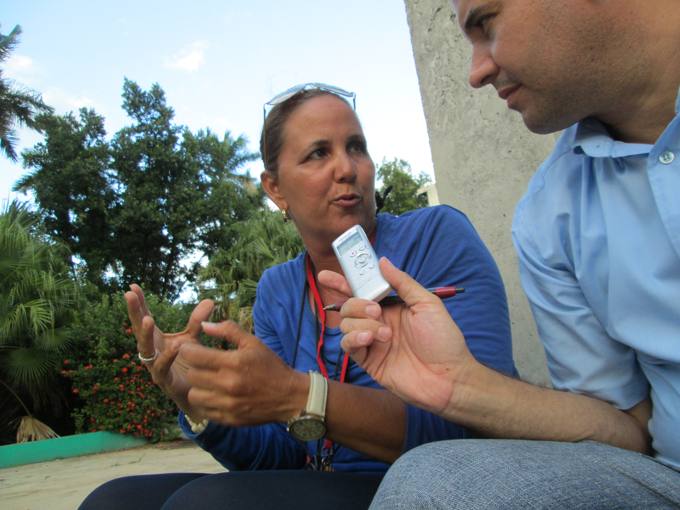 La entrenadora de natación Mirta María Díaz Martínez. Foto: Rudens Tembrás Arcia