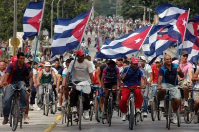 Bicicletada contra el bloqueo en Holguín