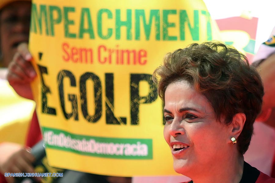 La expresidenta de Brasil, Dilma Rousseff, fue víctima de un golpe parlamentario