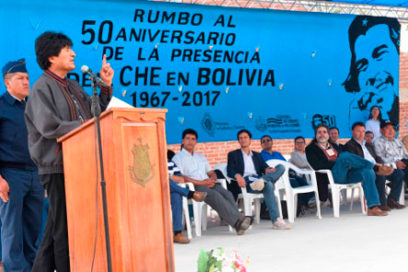El mejor homenaje al Che es la unidad, Evo Morales