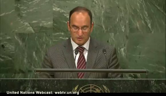 Representante de Kuwait en ONU. Foto: Tomada de la TV cubana