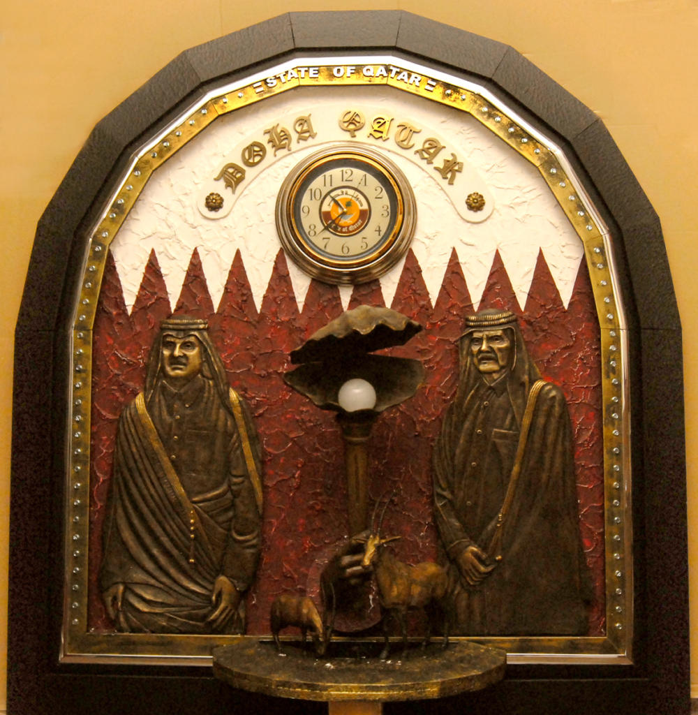 Obra dedicada a Qatar. Foto: Heriberto González