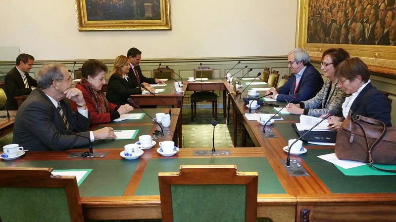 Reunión con el Presidente de la Comisión de Relaciones Exteriores del Parlamento Federal Belga, Dirk Van der Maelen.