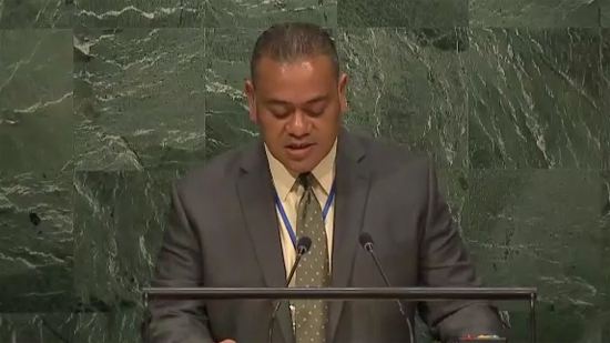 Representante de Tonga. Foto: Tomada de TV cubana