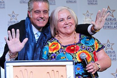 En la Plaza de las Estrellas de México: Las huellas de Ernesto