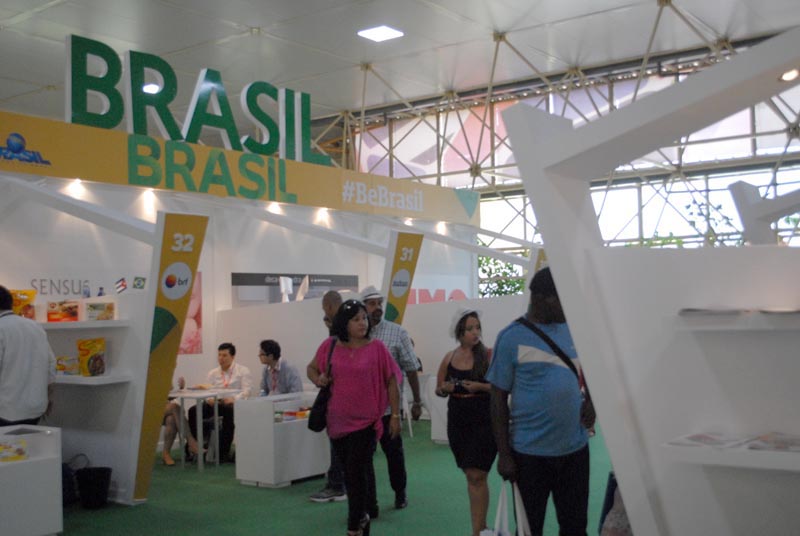 El stand de Brasil tuvo gran aceptación.