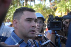 “Tengo más fe en el pueblo cubano”, sentenció Elián González. Foto: Agustín Borrego 