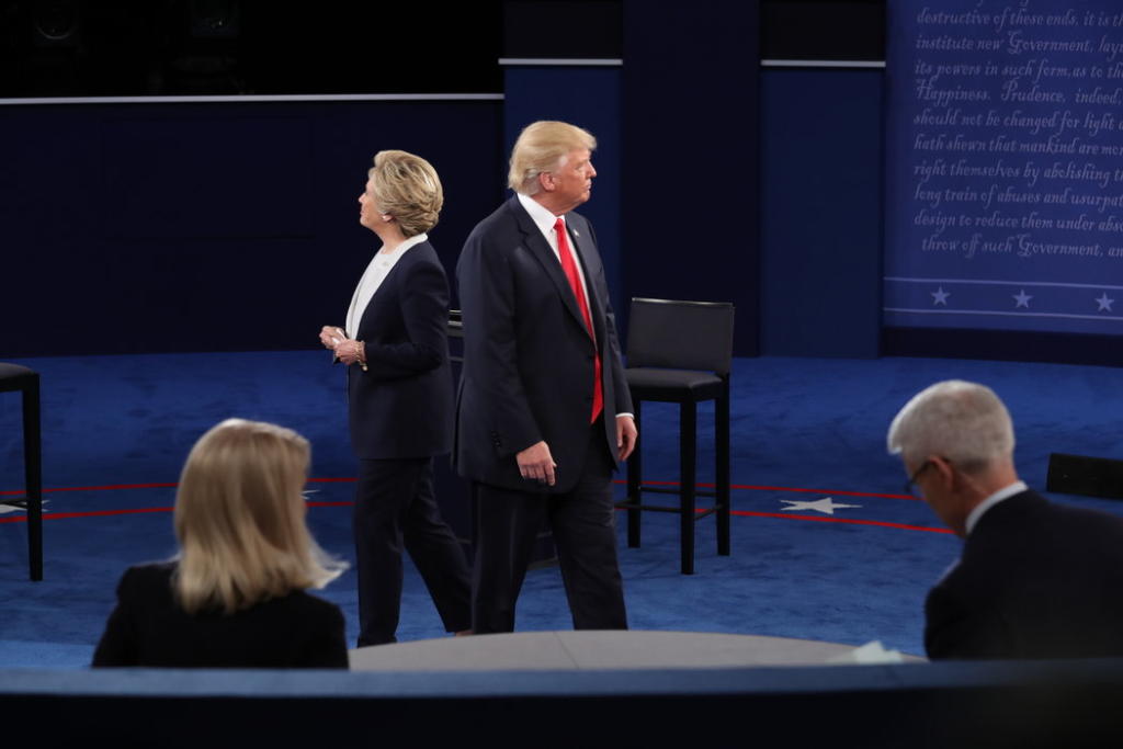 Clinton-Trump. Foto: Stephen Crowley, The New York Time 