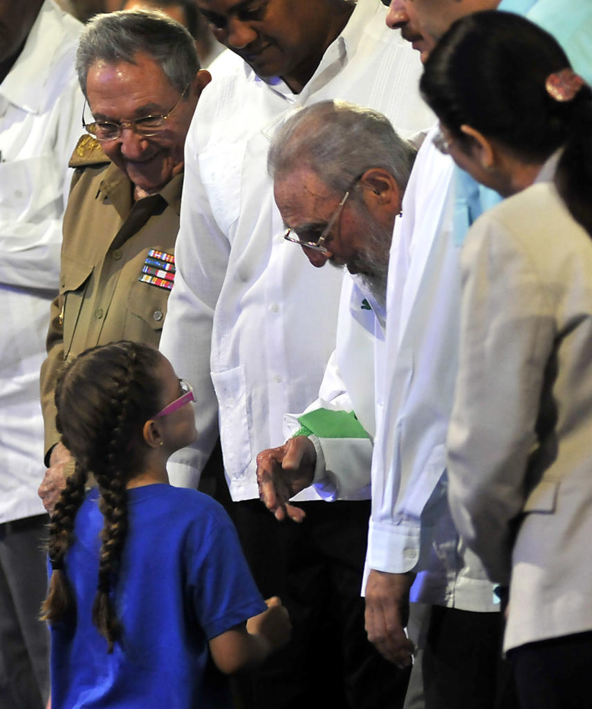 Homenaje de La Colmenita a Fidel por su 90 cumpleaños . Foto: José Raúl Rodríguez Robleda