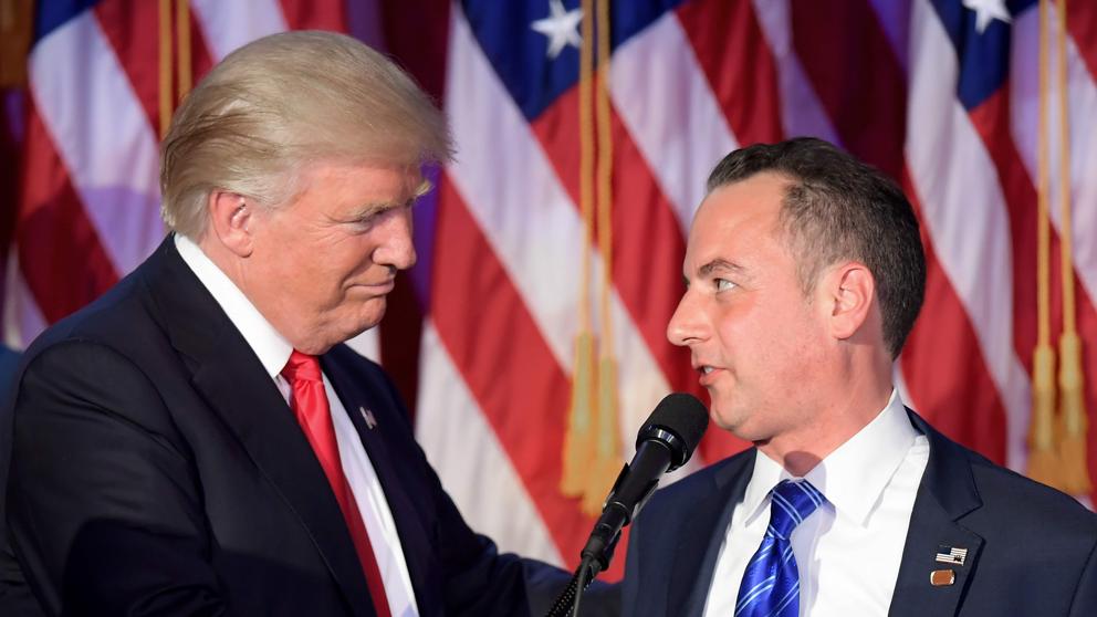 Trump anunció a Reince Priebus como jefe de su gabinete.