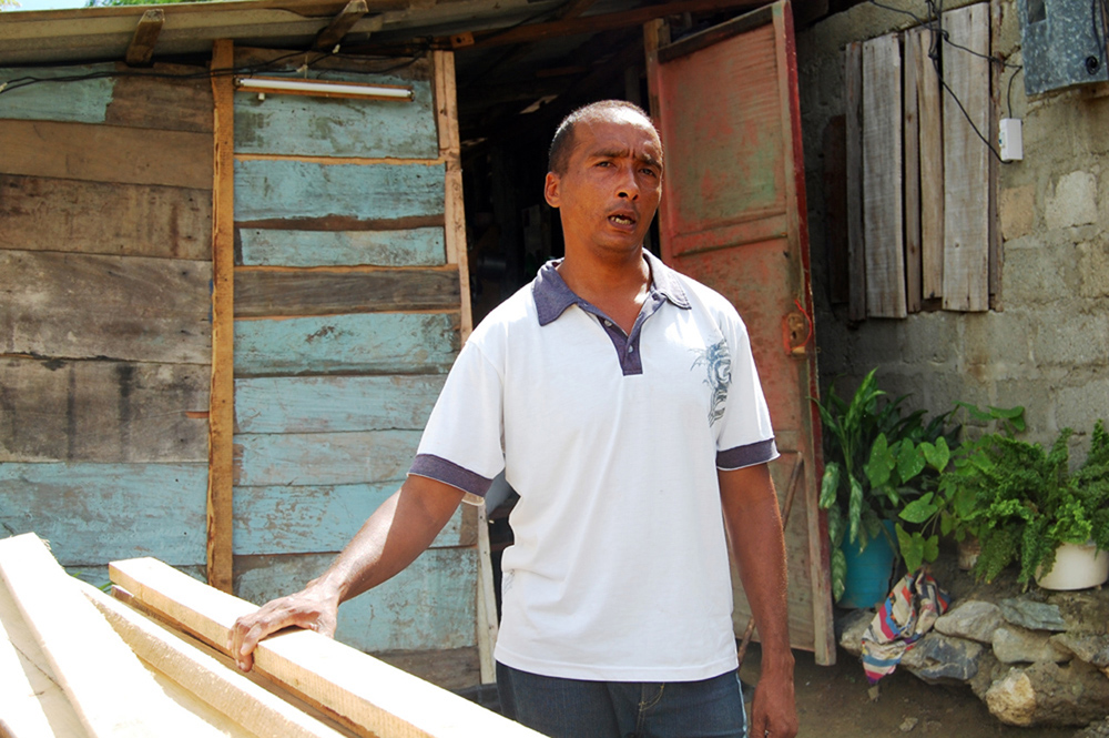 Wilmer Samón Romero: Wilber delante de su facilidad temporal. Foto: Rodny Alcolea