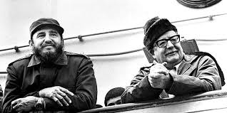 Fidel junto a Salvador Allende