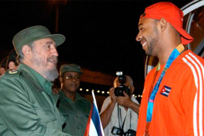 Instantes memorables de deportistas con Fidel