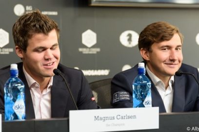 Carlsen, Karjakin y los smartphones