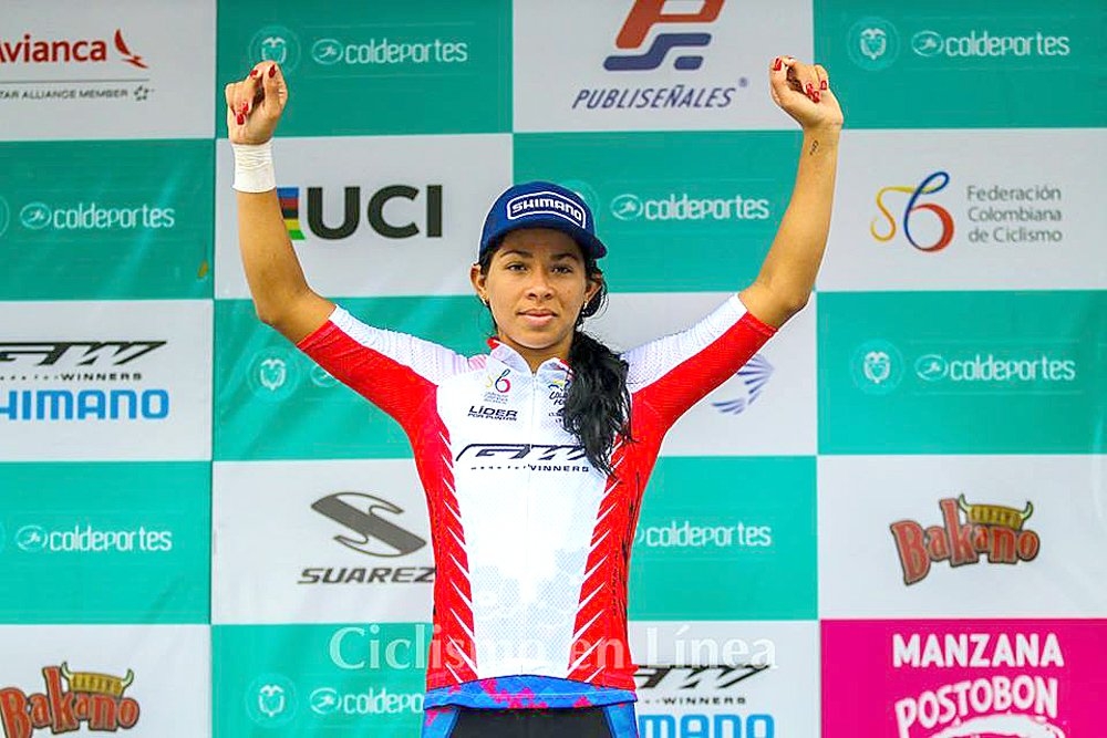 Marlies Mejías, campeona por puntos y en metas volantes de la I Vuelta Ciclística a Colombia