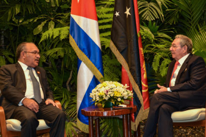 Recibió Raúl al Primer Ministro de Papúa Nueva Guinea