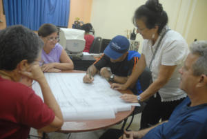De derecha a izquierda: Antonio, Silvia, Pedro Luis y Magalys. | foto: Agustín Borrego