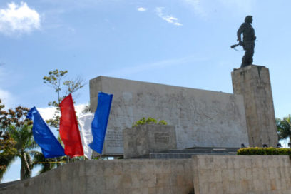 Homenaje  al Che durante jornada por el Primero de Mayo