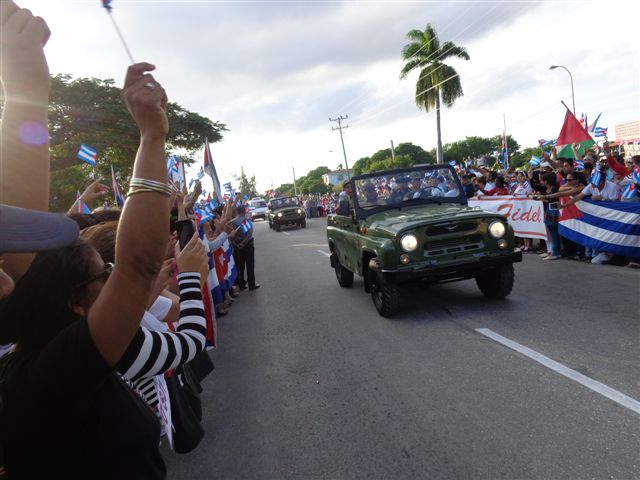 Merecido tributo de recordación le tributaron a Fidel en la patria chica. Foto: Manuel Valdés