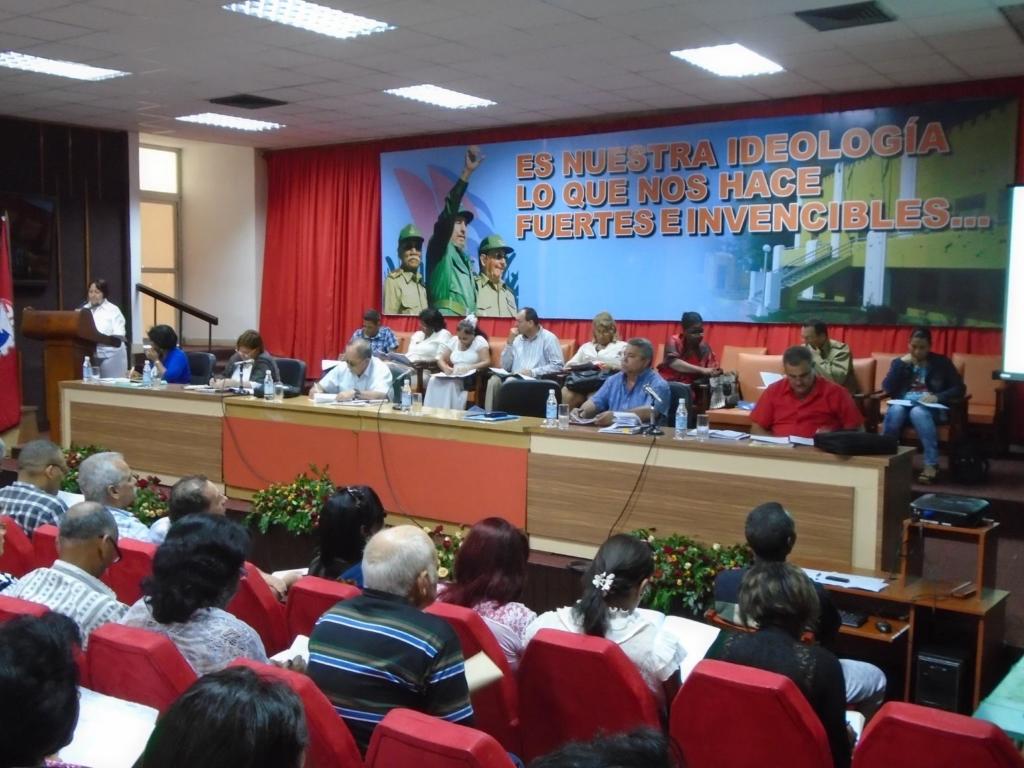 Balance de la labor de la Central de Trabajadores de Cuba (CTC) durante el 2016 en Santiago de Cuba. Foto: José Luis Álvarez Suárez