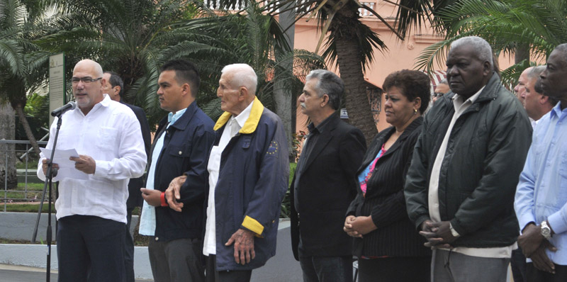 Esteban Lazo, Miembro del Buró Político del Comité Central del Partido Comunista de Cuba y Presidente de la Asamblea Nacional del Poder Popular, encabezó la ceremonia.