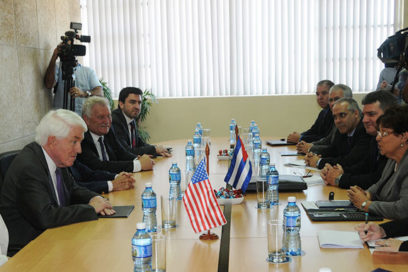 Recibe ministra cubana a presidente de la Cámara de Comercio de EE.UU.