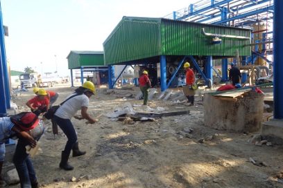 Trabajo Voluntario  en Villa Clara por el aniversario de la CTC