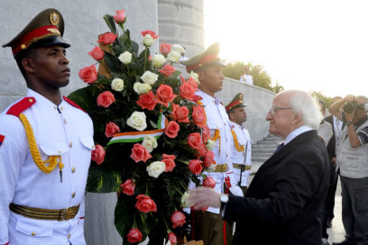 Presidente de Irlanda rindió honores a José Martí