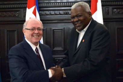 Recibió Esteban Lazo al Presidente del Senado canadiense