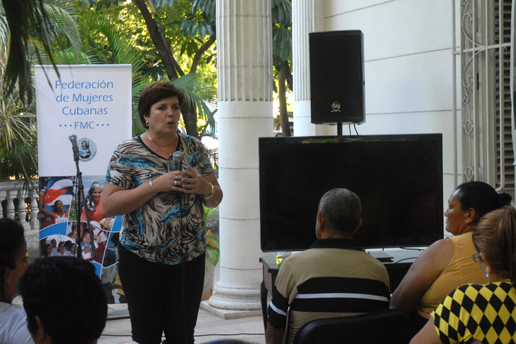 Julia Durruty Molina, miembro del secretariado nacional de los Comités de Defensa de la Revolución. Foto: Agustín Borrego