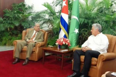 Recibió Díaz-Canel al Presidente del Senado de Pakistán