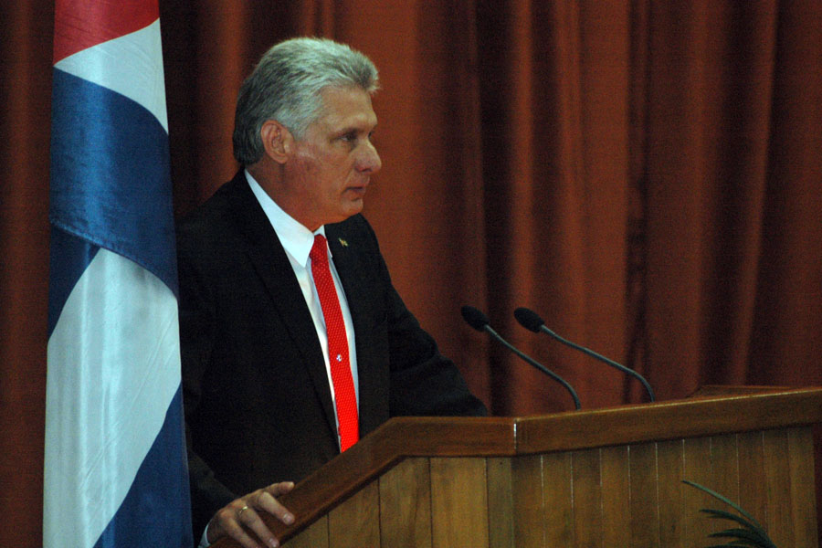 Miguel Díaz-Canel Bermúdez, miembro del Buró Político y Primer Vicepresidente de los Consejos de Estado y de Ministros. Foto: César A. Rodríguez.