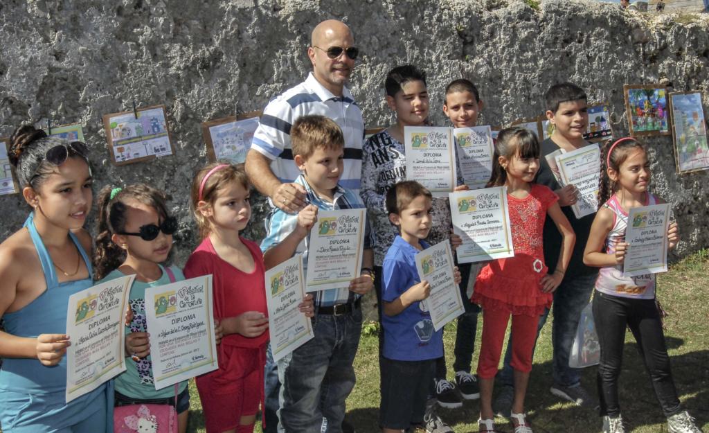Gerardo, la fiesta de la caricatura y los niños