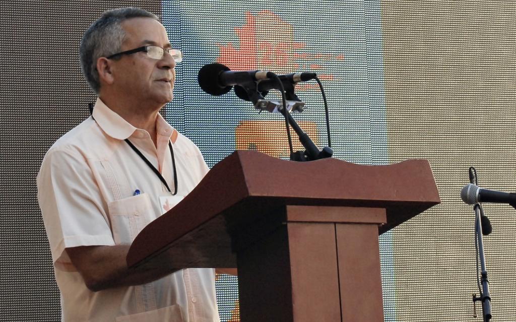 Juan Rodríguez, presidente del Instituto Cubano del Libro y del Comité Organizador. Foto: Heriberto González Brito