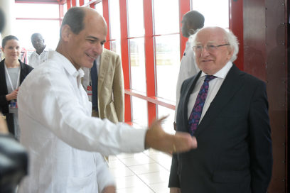 En Cuba presidente de Irlanda