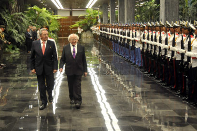Recibió Raúl al Presidente de Irlanda