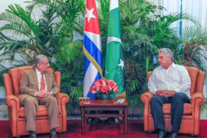 Díaz-Canel receives President of Pakistani Senate