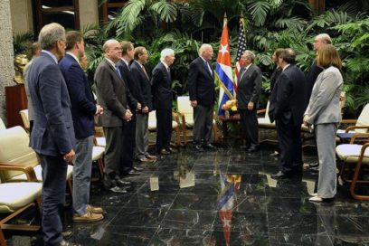Recibió Raúl a delegación del Congreso de los Estados Unidos