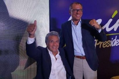 Lenín Moreno encabezó primera vuelta de elecciones en Ecuador