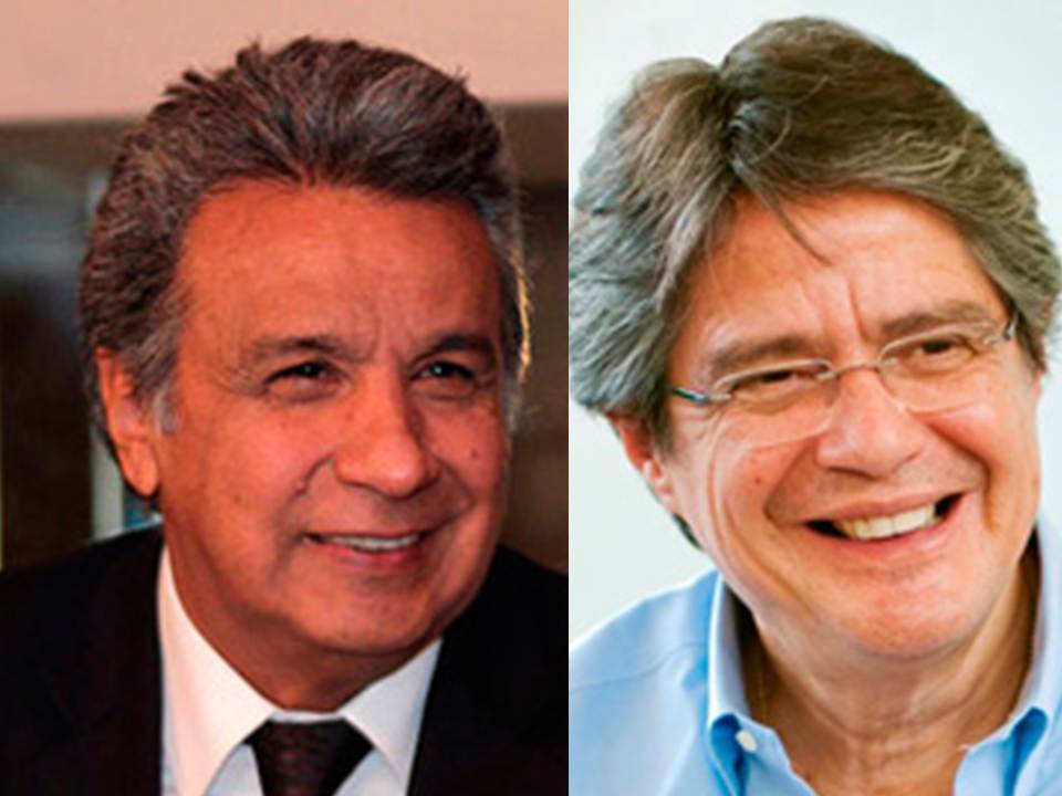 Moreno (39,35 % de los votos) y Lasso (28,14 %) se enfrentarían el 2 de abril en una segunda vuelta electoral.