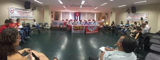 Se reúnen sindicalistas cubanos y brasileños