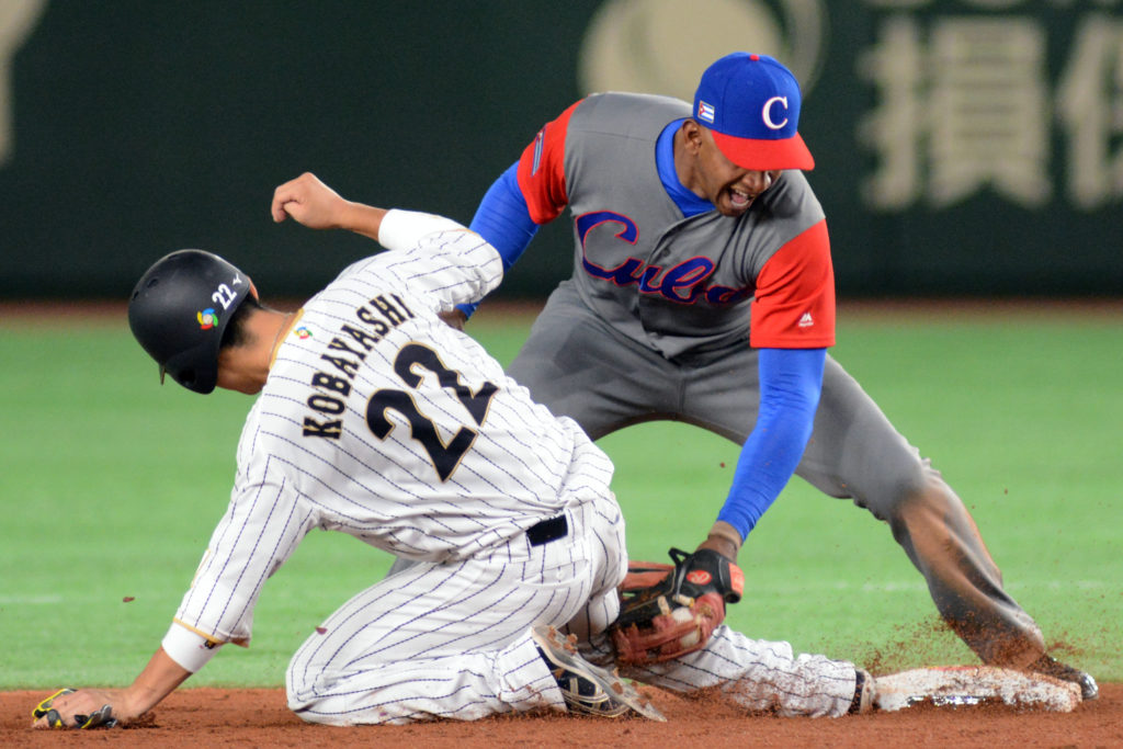 Partido Cuba-Japón en el IV Clásico Mundial de Béisbol. Foto: Ricardo López Hevia