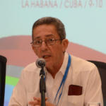 José Chaple, director político comercial para América Latina y el Caribe del Ministerio de Comercio Exterior y la Inversión Extranjera (Mincex), ofrecen declaraciones a la prensa, en el contexto del encuentro de altos funcionarios, como antesala de la XXII Reunión Ordinaria del Consejo de Ministros de la Asociacion de Estados del Caribe (AEC), en el Hotel Habana Libre, en La Habana, el 9 de marzo de 2017. Foto: Joaquín Hernández Mena / Trabajadores