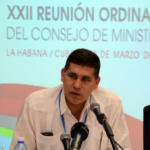 Oscar perez-oliva fraga, Director de evaluación de negocios de la Zona el Mariel ofrecen declaraciones a la prensa, en el contexto del encuentro de altos funcionarios, como antesala de la XXII Reunión Ordinaria del Consejo de Ministros de la asociación de Estados del Caribe (AEC), en el Hotel Habana Libre, en La Habana, el 9 de marzo de 2017. Foto: Joaquín Hernández Mena / Trabajadores