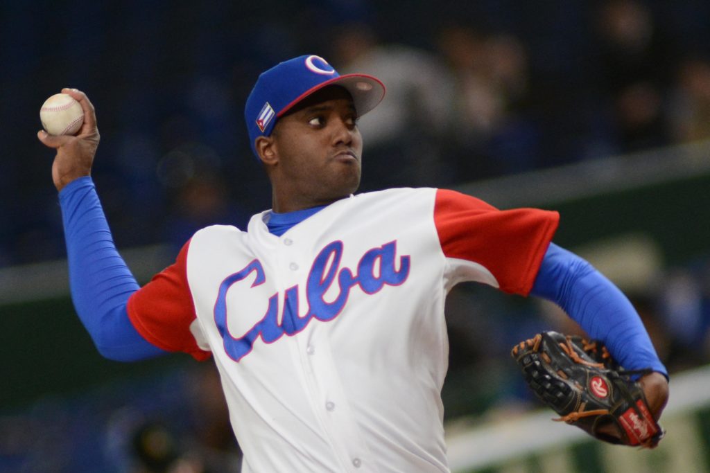 Vladimir Baños será el abridor por Cuba ante Japón en un juego de vida o muerte. Foto: Ricardo López Hevia