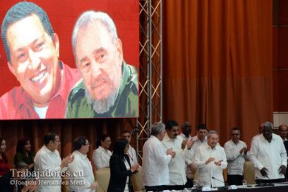 Raúl Castro y Nicolás Maduro en acto solidario con Venezuela (+ Fotos)